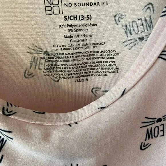 No Boundaries Small tank (jr size 3-5) EUC 🐱meow🐱 - Picture 4 of 5